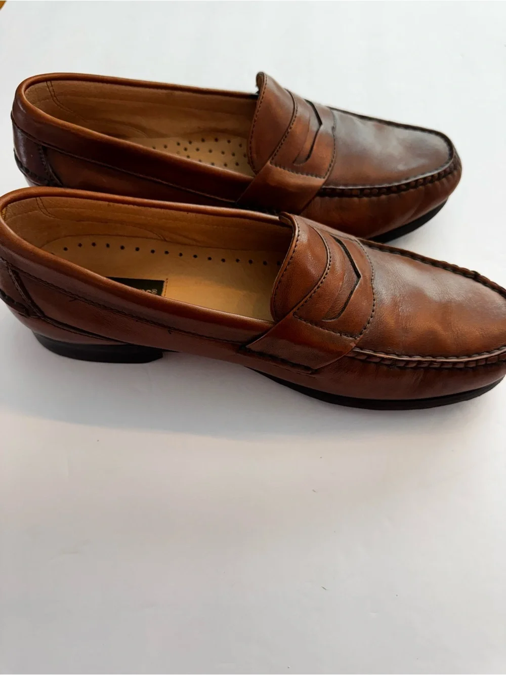 Dockers Men's Brown Leather Penny Loafers